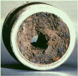 Осадок в трубопроводе